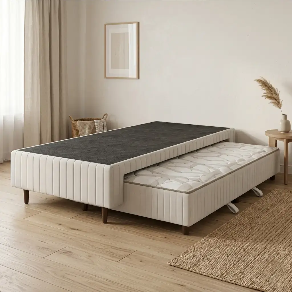 Base box com cama auxiliar